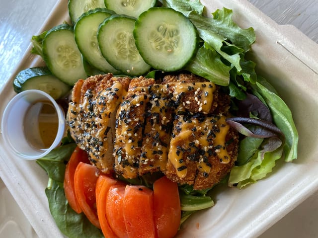 Hurricane Chicken Katsu Salad.
