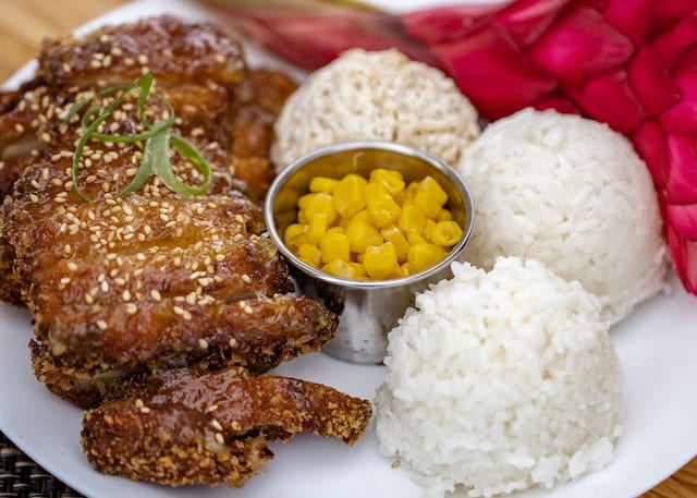 Sweet & Spicy Crispy Pineapple Chicken.
