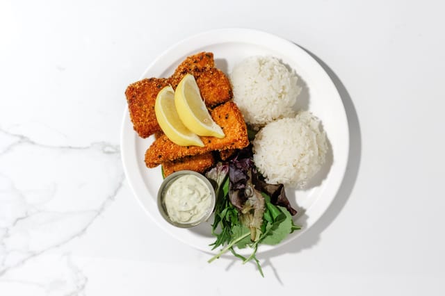 Furikake Panko Crusted Mahi.