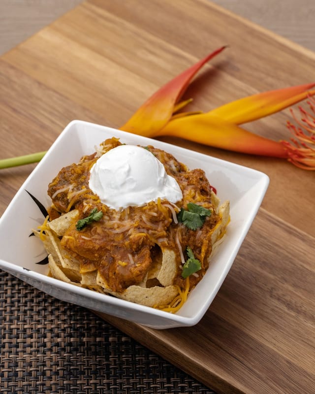 Pastele Stew Nachos.